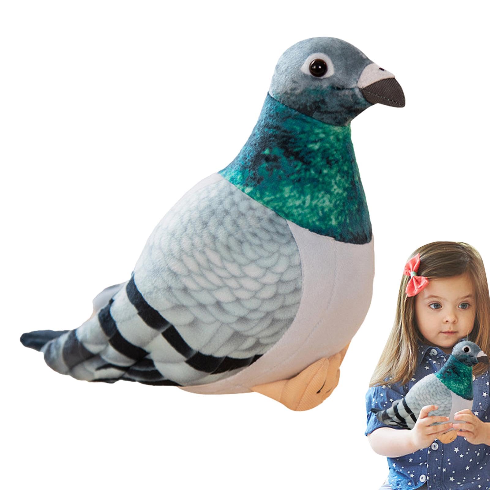 Amazon.co.jp: 鳩のぬいぐるみ - リアルなハトのぬいぐるみ | 7インチ